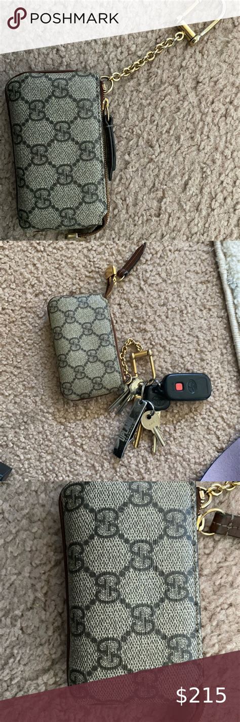 gucci key case|Gucci coin pouch keychain.